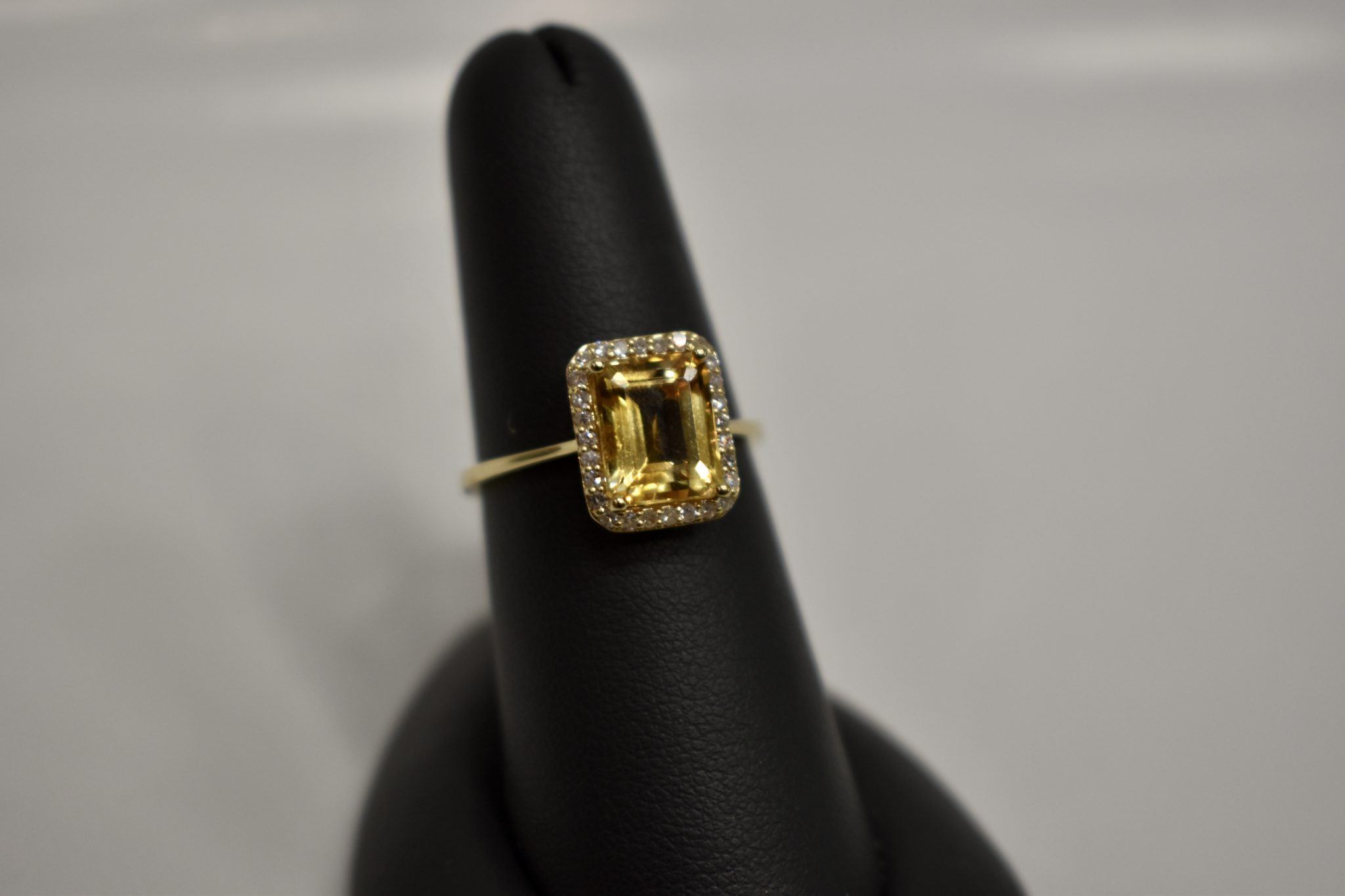 Emerald Cut Citrine Ring Custom Fine Jewelry in Birmingham, AL