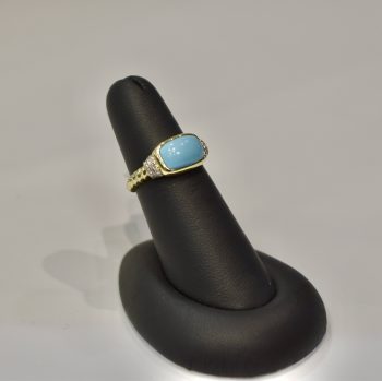 Turquoise And Diamond Ring